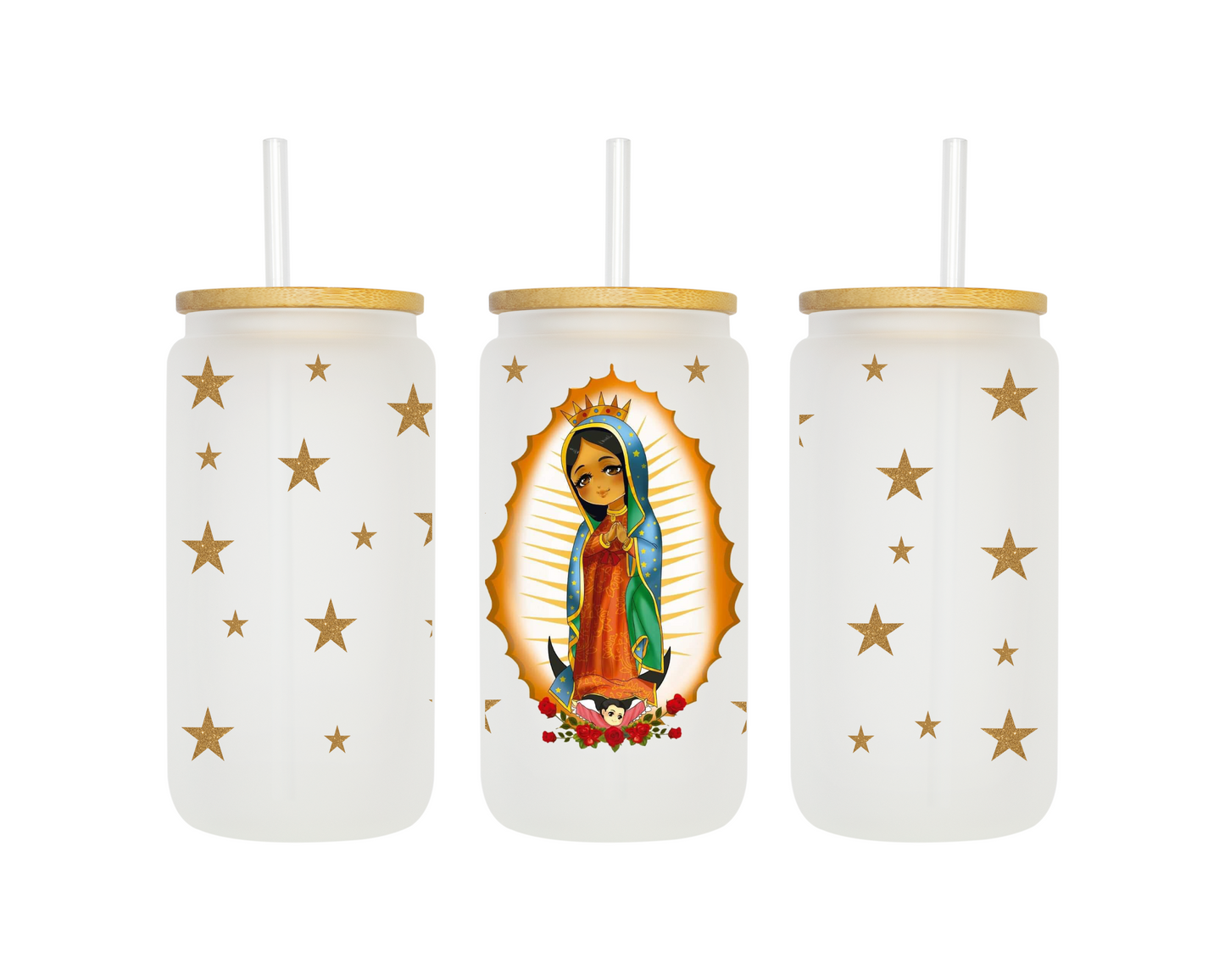 Virgin Mary w/ Red Lid