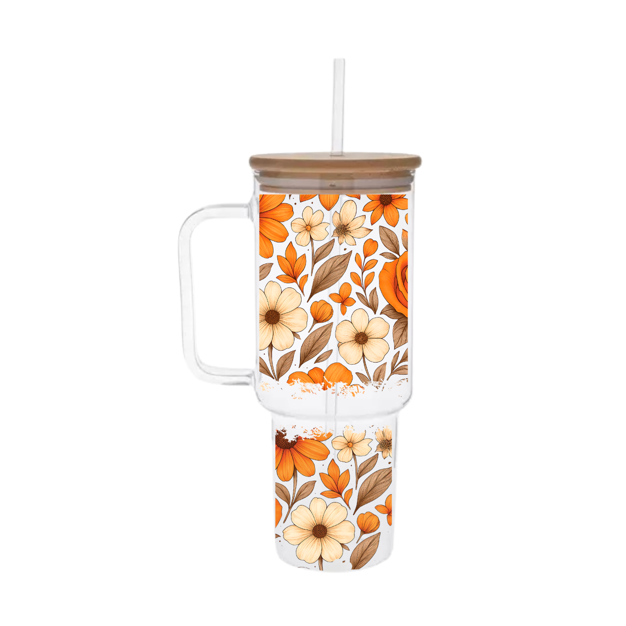 Fall Floral 40-ounce tumbler