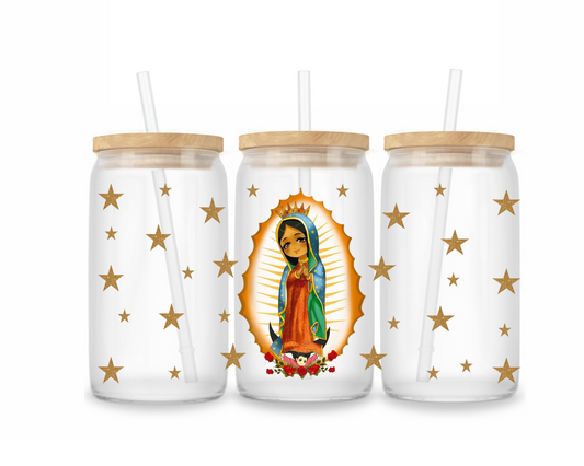 Virgin Mary w/ Red Lid