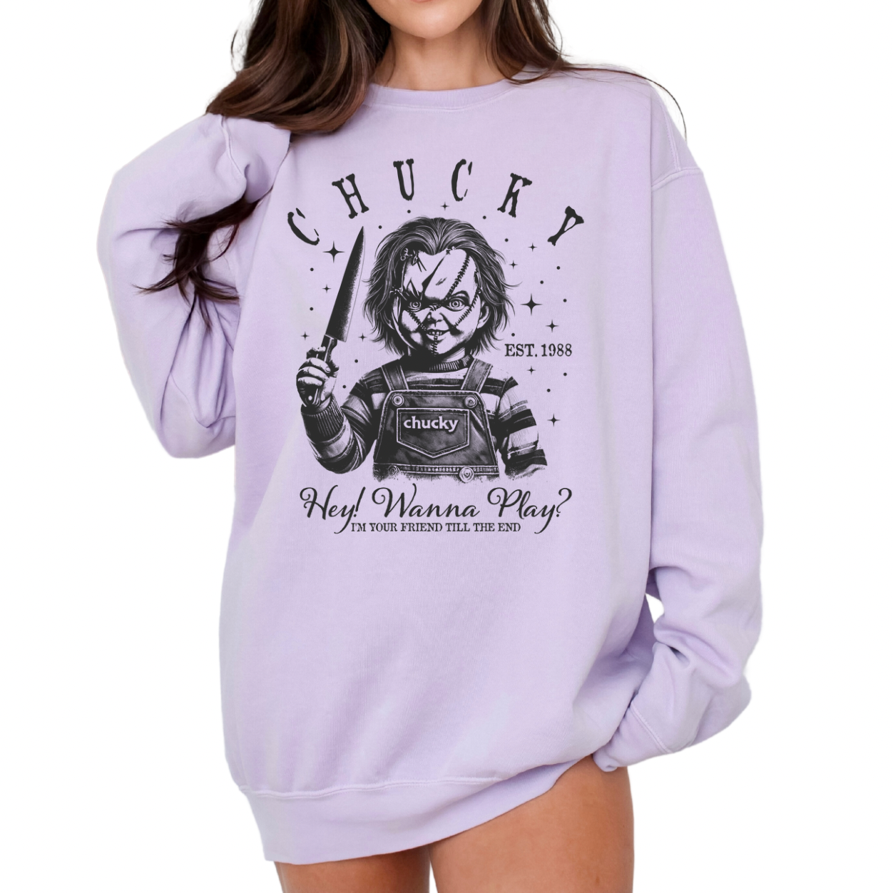 Hey! Wanna Play? Chucky EST 1988 Crewneck