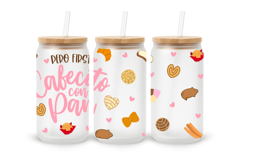 CAFECITO CON PAN w/ Pink Lid
