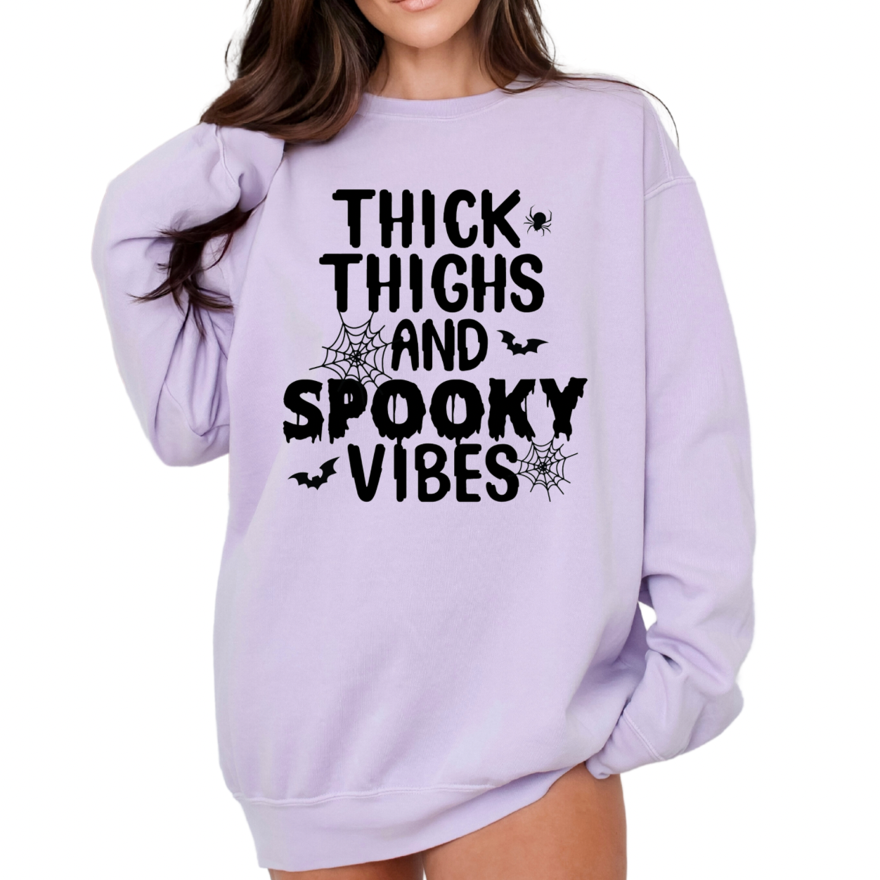 Thick Thighs and Spooky Vibes Crewneck